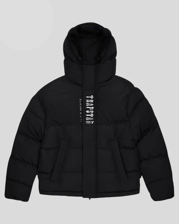 Trapstar Black & Blue Puffer Jacket For Sale