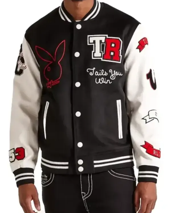 True Religion Playboy Varsity Jacket