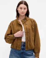 Twill Bubble Palamino Brown Jacket