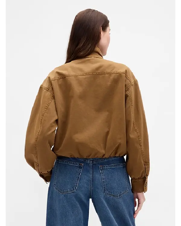 Twill Bubble Palamino Brown Jacket back