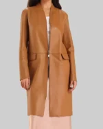 Virgin River Alexandra Breckenridge Leather Coat