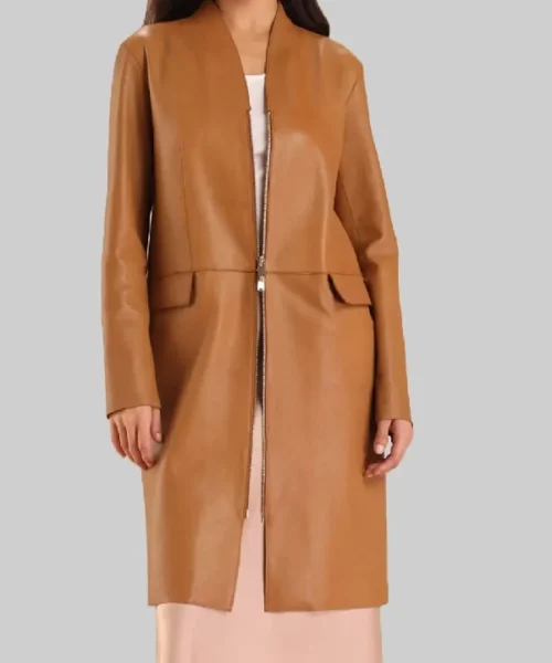 Virgin River Alexandra Breckenridge Leather Coat