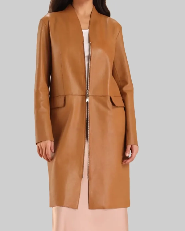 Virgin River Alexandra Breckenridge Leather Coat