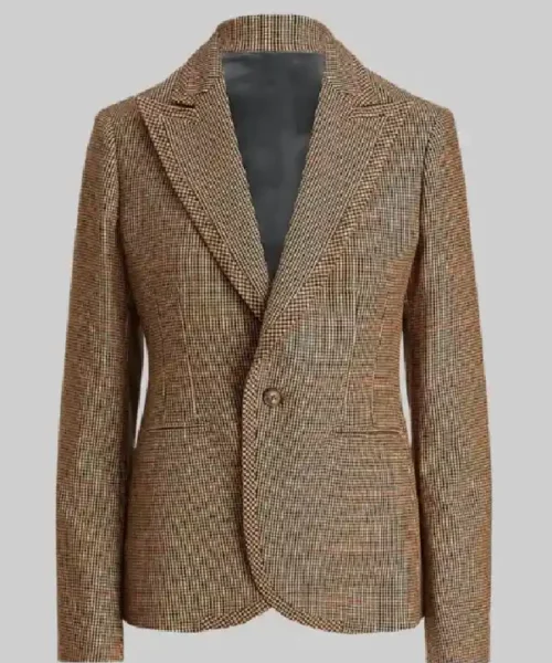 Virgin River Alexandra Breckenridge Plaid Texture Blazer