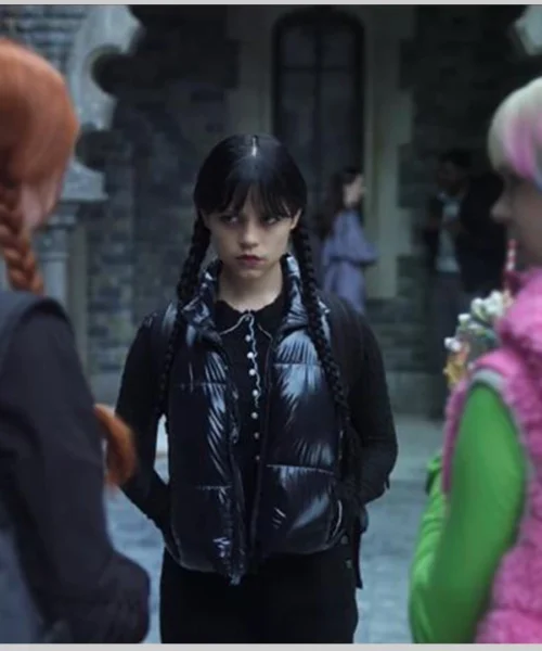 Wednesday Addams Puffer Vest