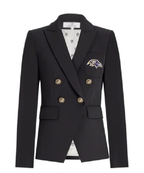 Women Baltimore Ravens Black Blazer