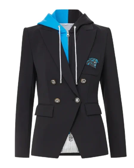 Women Carolina Panthers Black Blazer