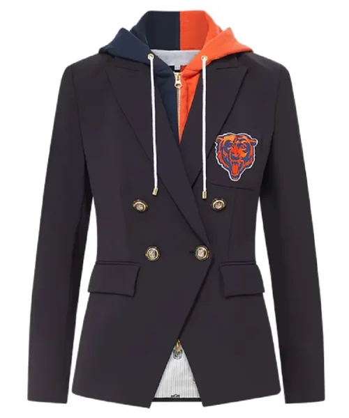 Women Chicago Bears Black Blazer
