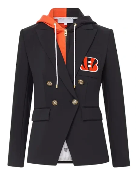 Women Cincinnati Bengals Black Blazer
