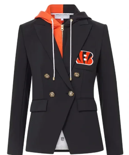 Women Cincinnati Bengals Black Blazer