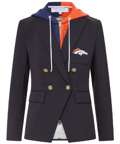 Women Denver Broncos Black Blazer