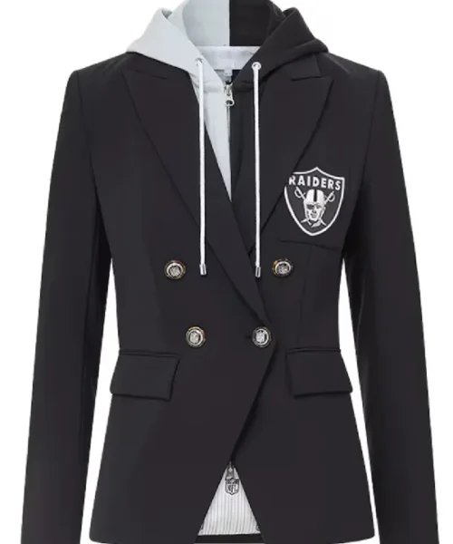 Women Las Vegas Raiders Black Blazer