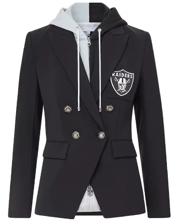 Women Las Vegas Raiders Black Blazer