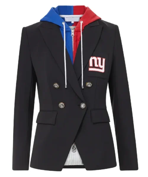 Women New York Giants Black Blazer