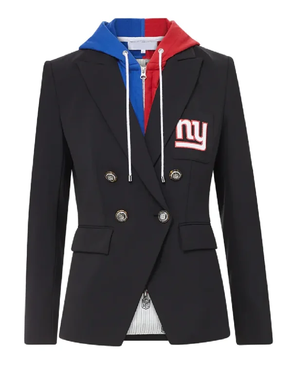 Women New York Giants Black Blazer