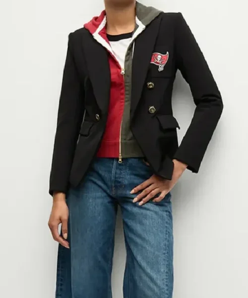 Women Tampa Bay Buccaneers Black Blazer