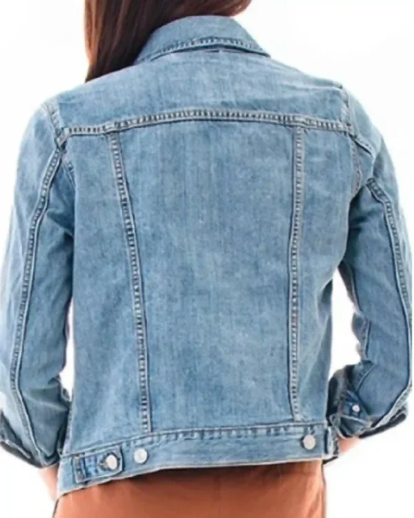 Yellowstone Beth Dutton S05 Kelly Reilly Denim Jacket Back