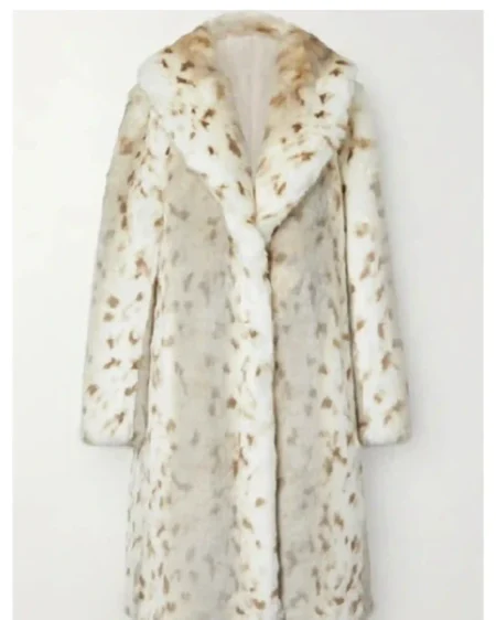 Yellowstone S04 Beth Dutton Faux Fur Leopard Coat