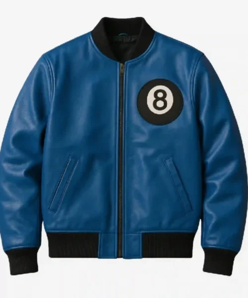 8 Ball Logo Letterman Varsity Jacket