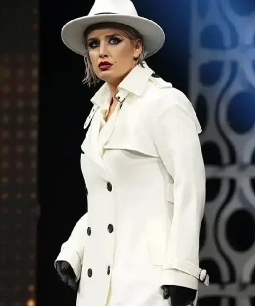 AEW Toni Storm White Trench Coat