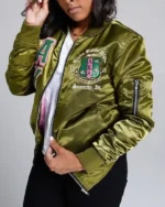 AKA Alpha Kappa Satin Bomber Jacket