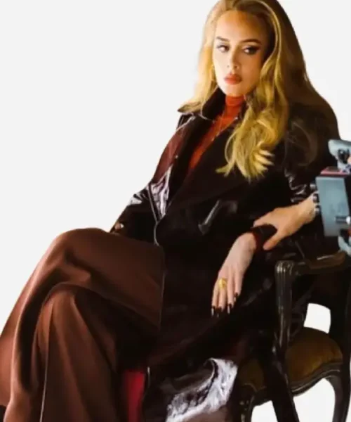 Adele Easy On Me Leather Coat
