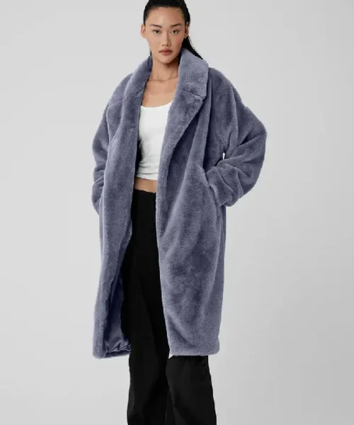Alo Yoga Faux Fur Trench Coat