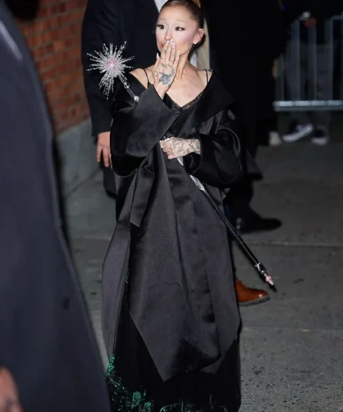 Ariana Grande Black Coat