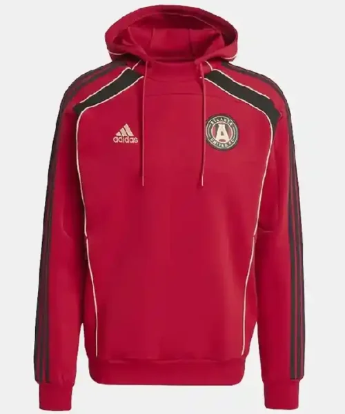 Atlanta United FC Adidas Red Travel Hoodie