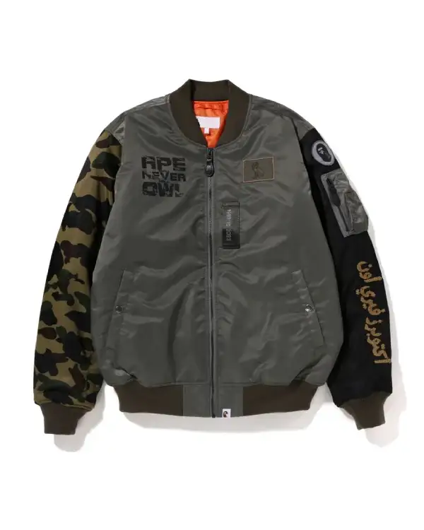 BAPE x OVO Loose Fit MA-1 Bomber Jacket