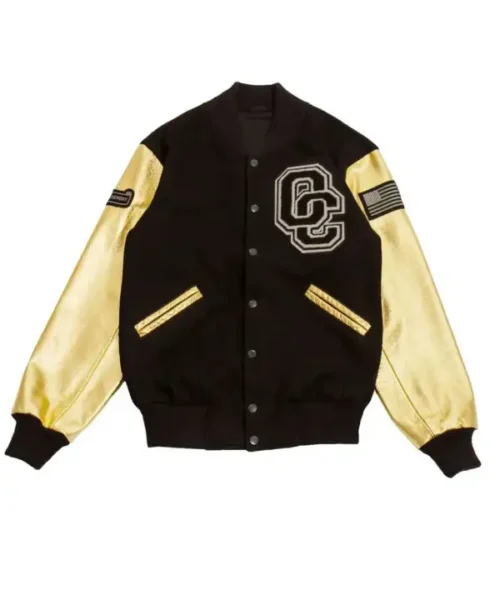 Beyonce Varsity Gold Jacket