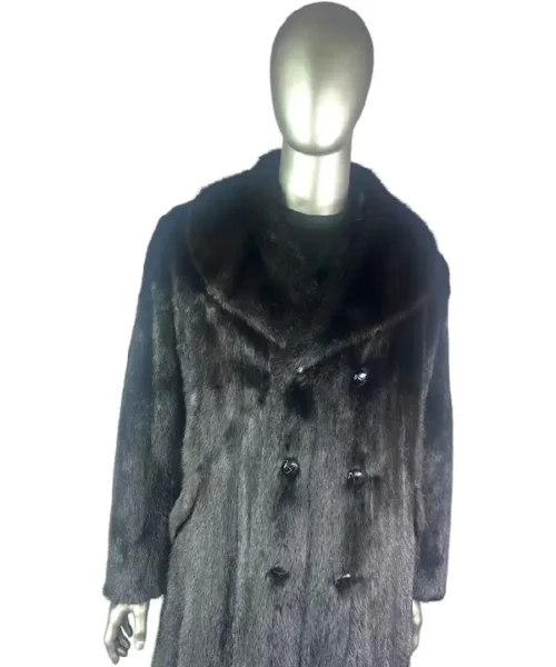 Black Diamond Mink Fur Coat_