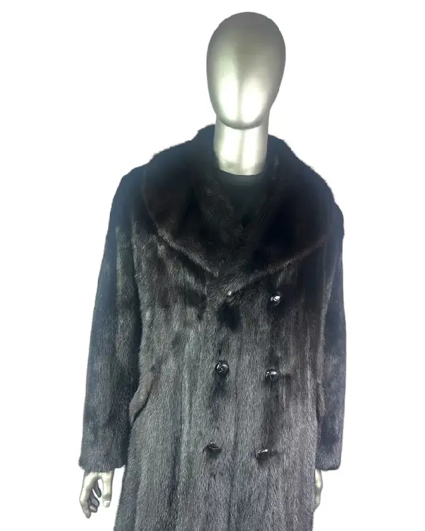 Black Diamond Mink Fur Coat_