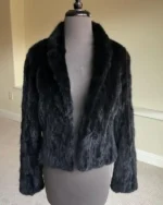 Black Mink Fur Jacket sale