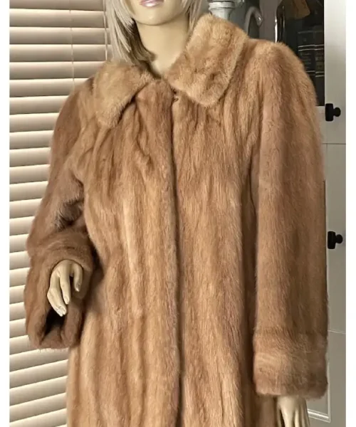 Blonde Mink Fur Coat_