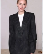 Brittany Snow Black Pinstripe Blazer