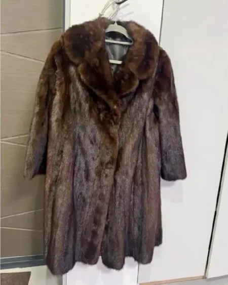 Brown Mink Fur Coat_
