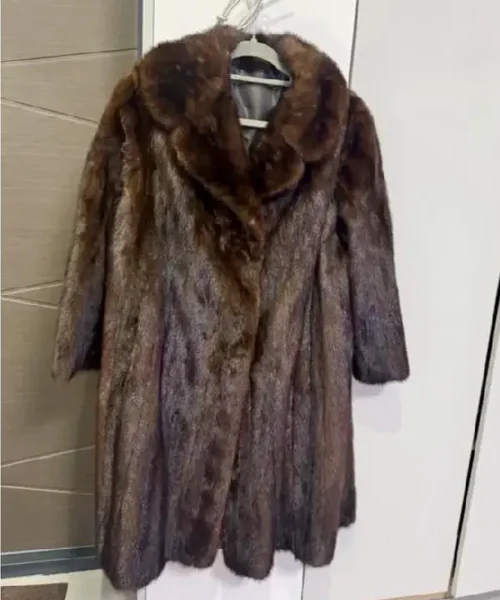 Brown Mink Fur Coat_