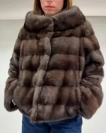 Brown Mink Fur Jacket_
