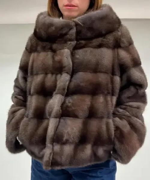 Brown Mink Fur Jacket_