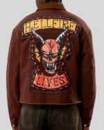Buy 2025 Stranger Things S05 Hellfire Club Brown Garage Jacket