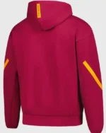 Buy AS Roma Adidas Anthem Burgundy Hooded Zip Up Jacket for Men and Women Sale