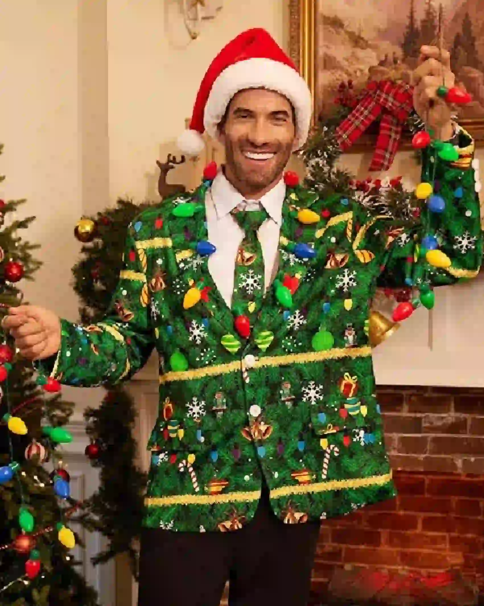 Buy Arvilhill Men's Christmas Blazer Festive Christmas Jacket on Sale