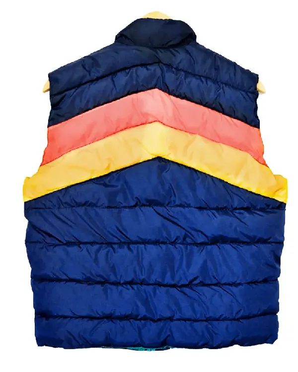 Buy Blue Robin Williams Mork and Mindy Mork Puffer Vest men back