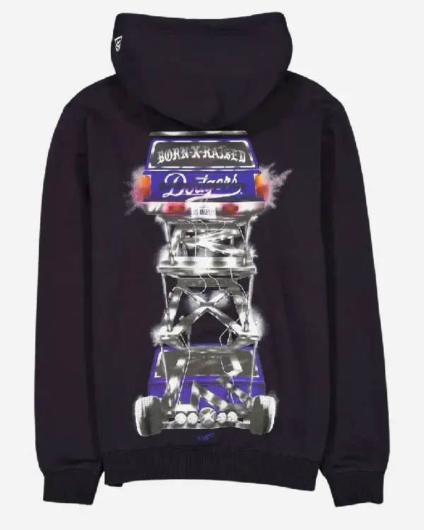 Buy Born x Raised Los Angeles Dodgers Troka Navy Hoodie