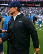 Buy Coach Jim Harbaugh Los Angeles Chargers Black Jacket
