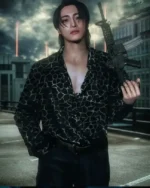 Buy Dôri Sakurada Alice in Borderland Suguru Niragi Black Print Geo_met_ric Shirt