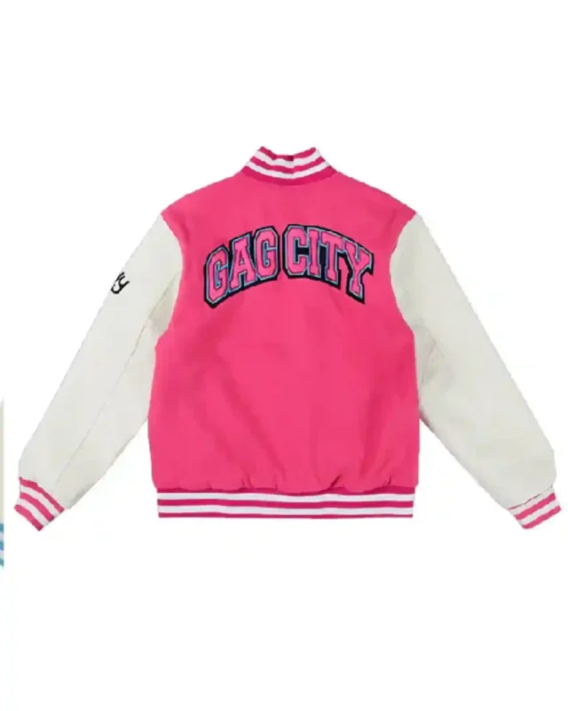 Buy Gag City Full-Snap Letterman Varsity Jacket for Men and Women Sale