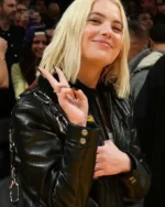 Buy Get the Iconic NBA 2023 Ashley Benson Black Leather Jacket – Celebrity Inspired Style Sale