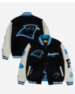 Buy Golf Wang 2025 Carolina Panthers Black Full-Snap Letterman Varsity Jacket